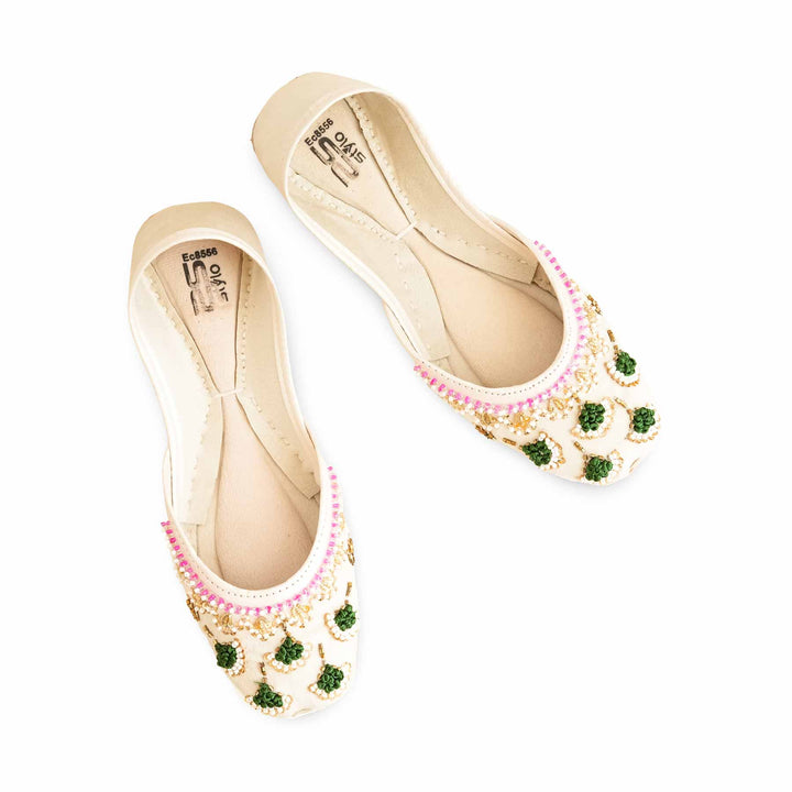 White Fancy Women Khusa EC8556