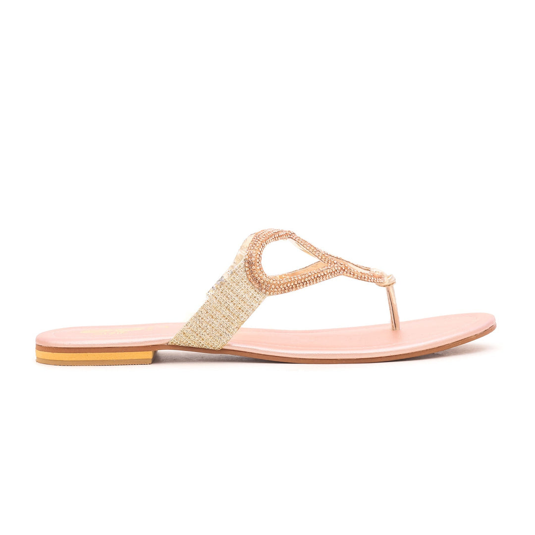 Peach Fancy Chappal FN0614