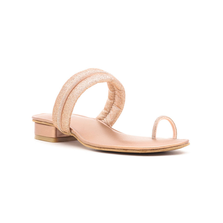 Peach Fancy Chappal FN0635