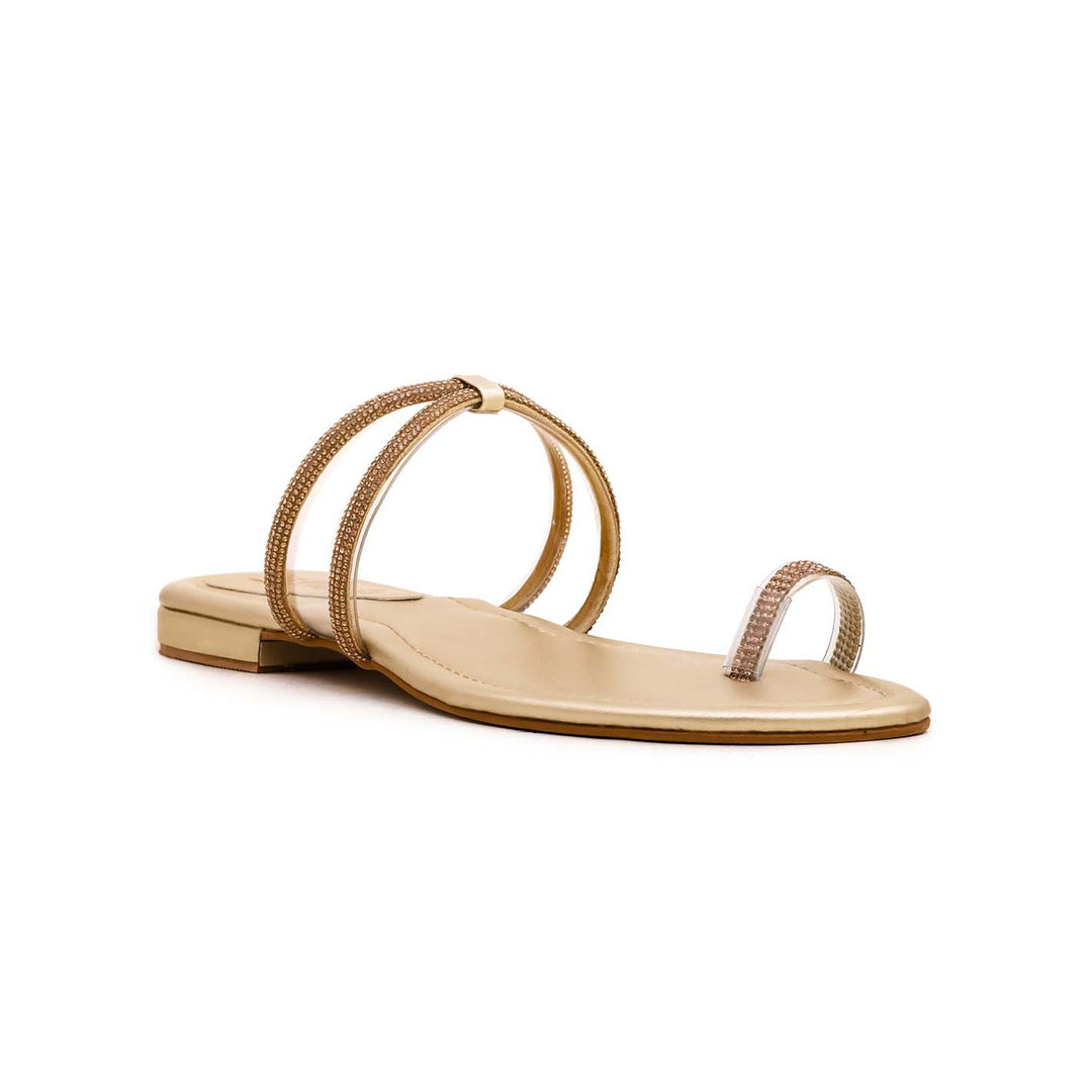 Golden Fancy Chappal FN0688