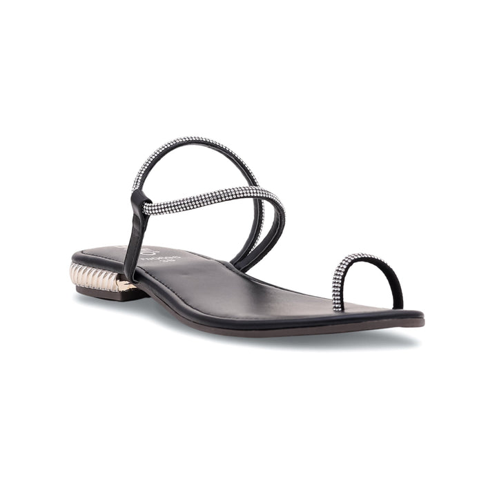 Black Fancy Chappal FN0696