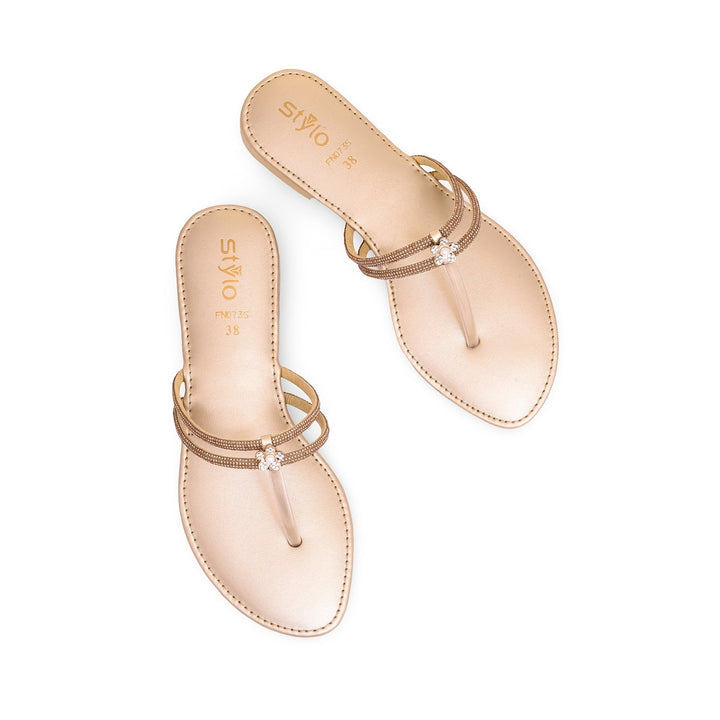 Golden Fancy Chappal FN0735