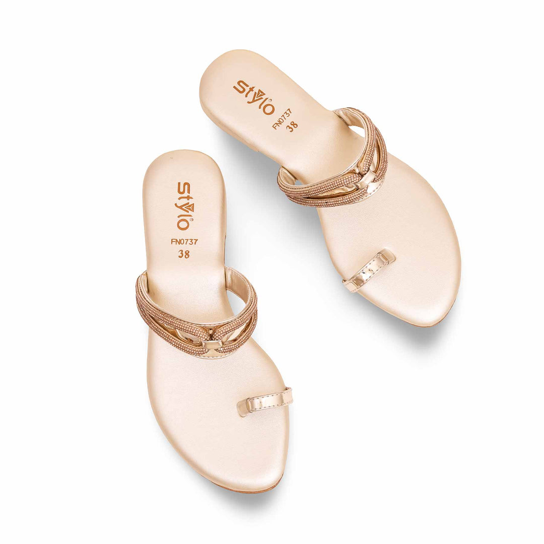 Golden Fancy Chappal FN0737