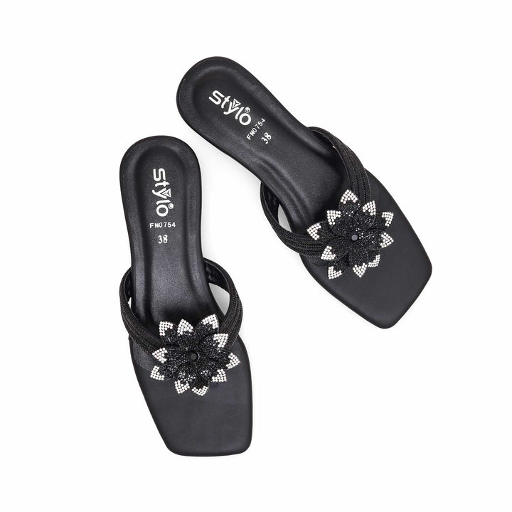 Black Women Chappal FN0754