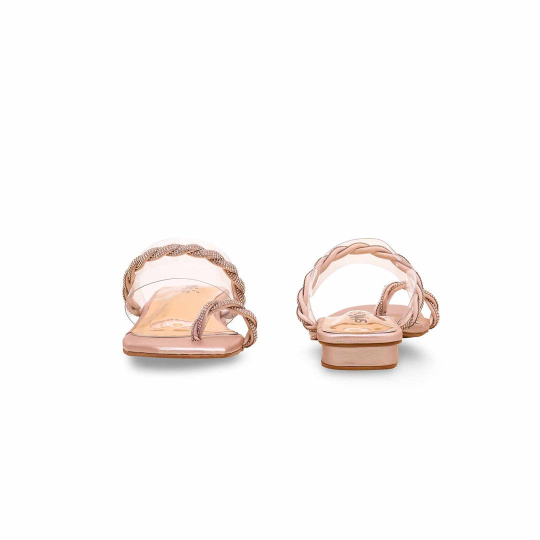 Peach Fancy Chappal FN0760