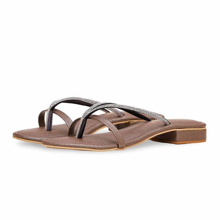 Brown Fancy Chappal FN0768