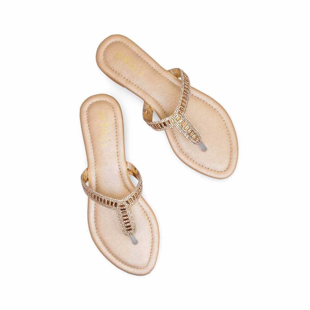 Golden Fancy Chappal FN0769