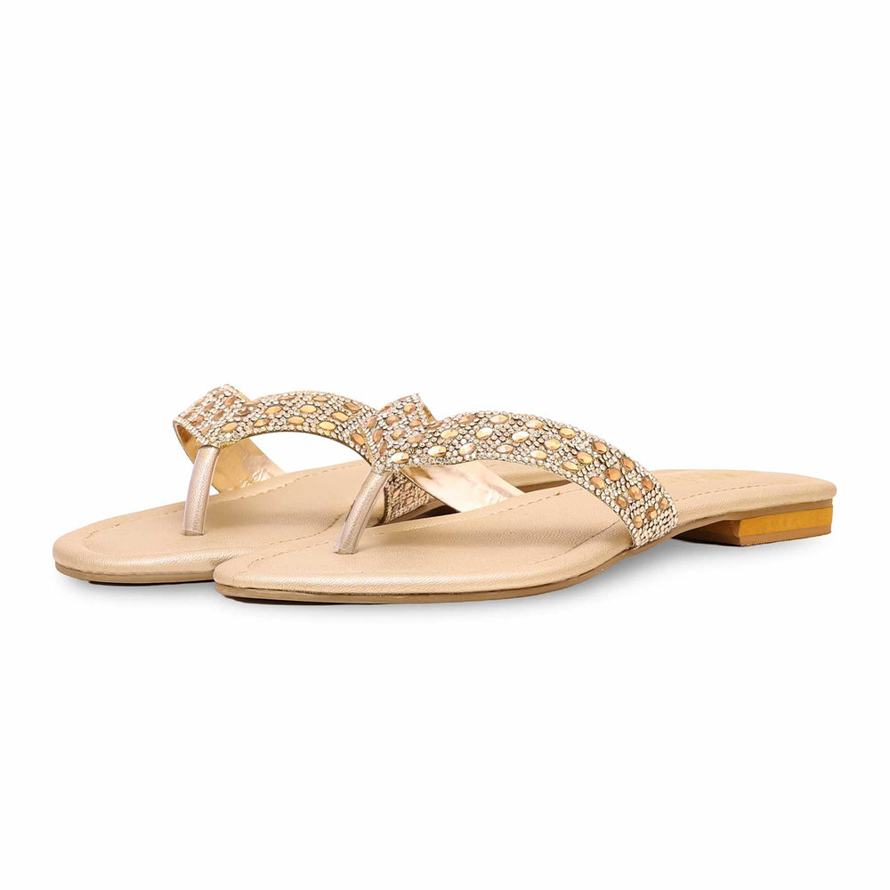 Golden Fancy Chappal FN0771