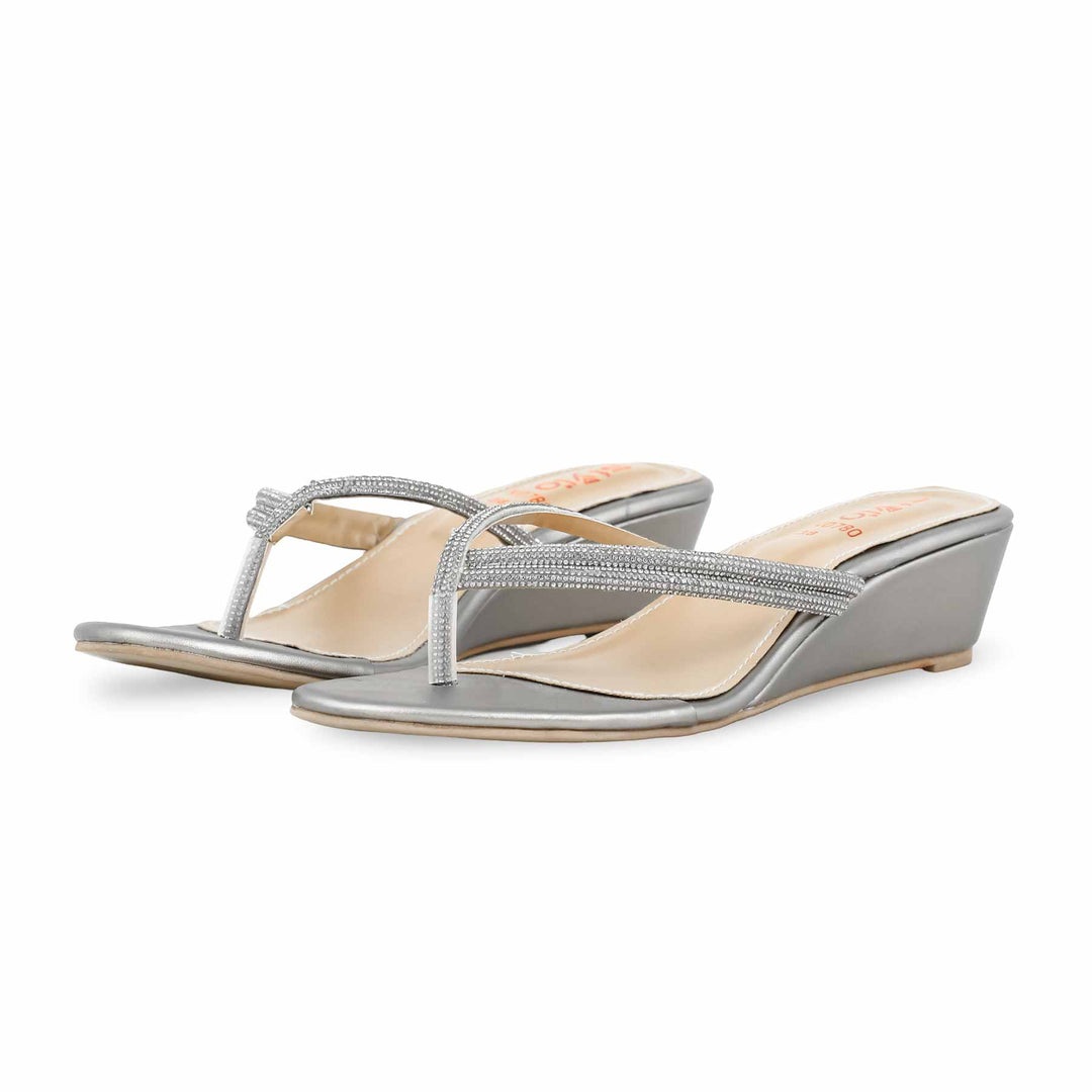 Grey Fancy Chappal FN0780