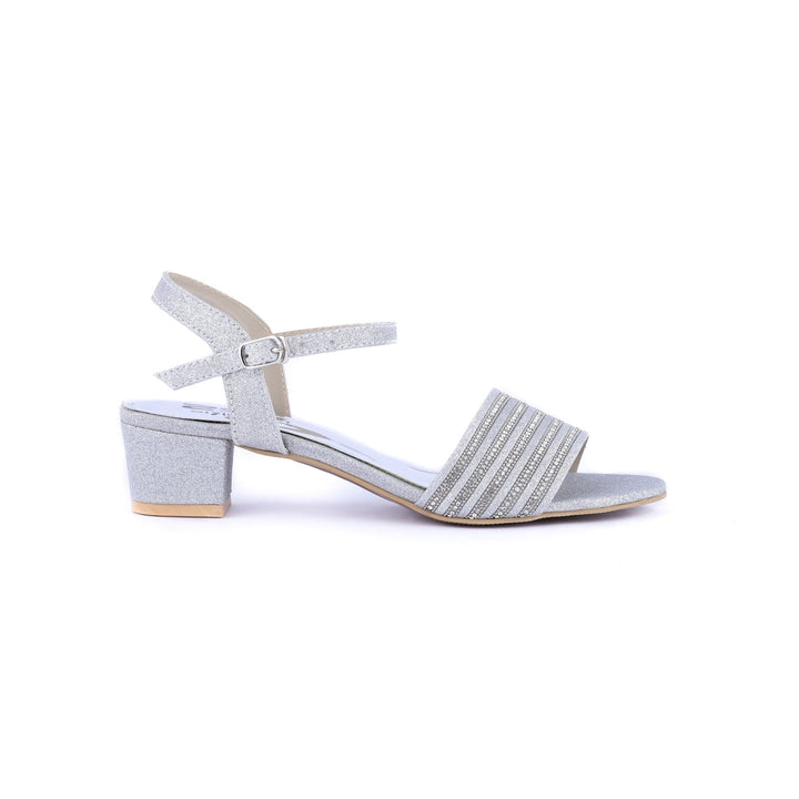 Silver Color Fancy Sandals FN4776