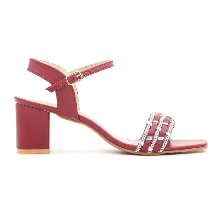 Maroon Fancy Sandal FN5441