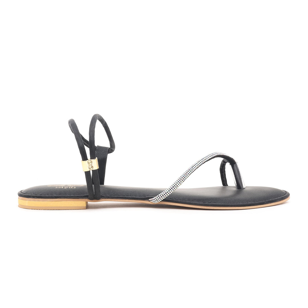 Black Fancy Sandal FN5475