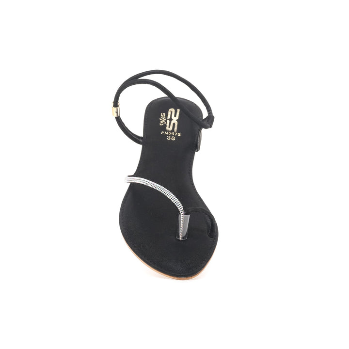 Black Fancy Sandal FN5475