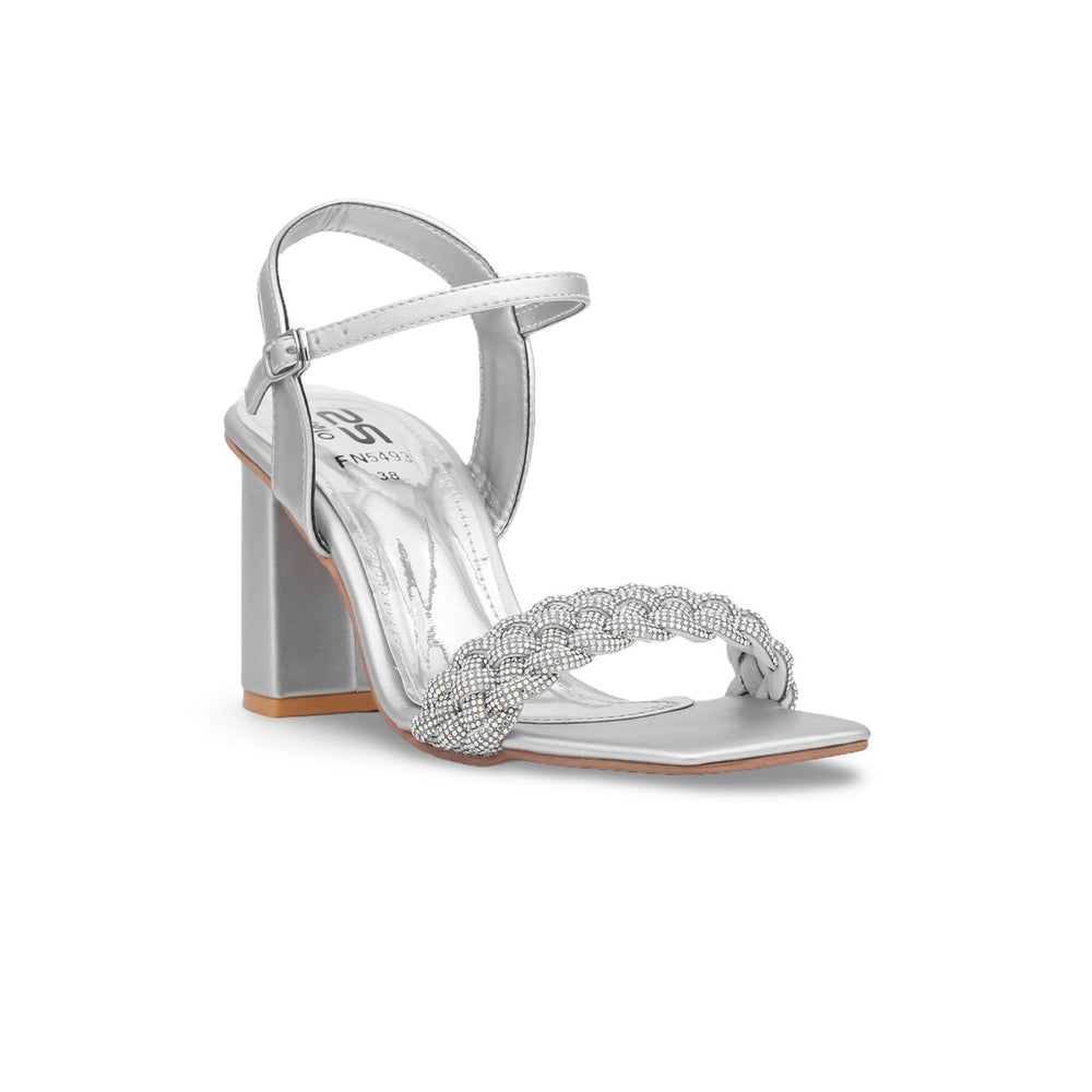 Silver Fancy Sandal FN5493