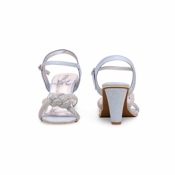 Sky Blue Fancy Bridal Sandal FN5494