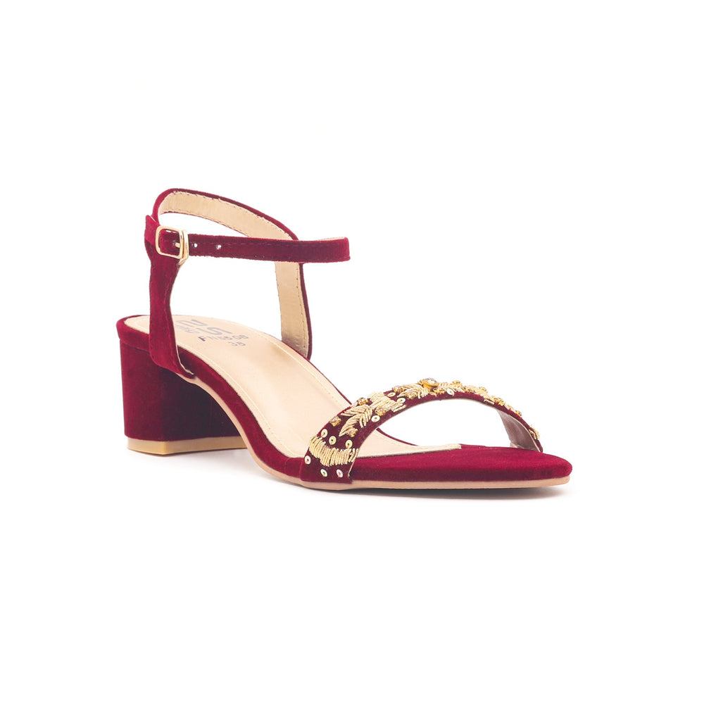 Maroon Fancy Sandal FN5508