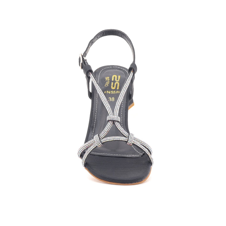 Black Fancy Sandal FN5568