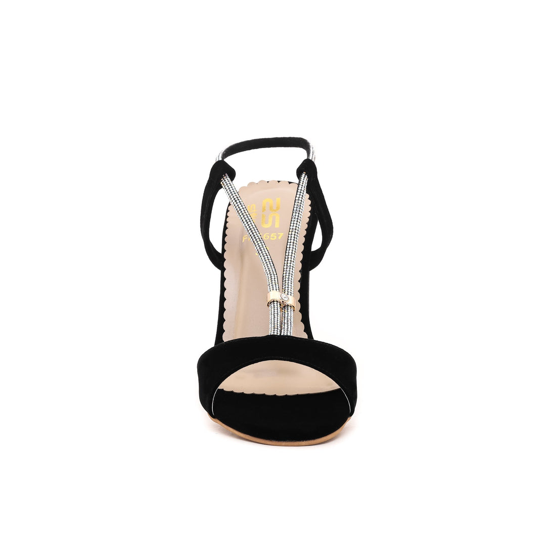 Black Fancy Sandal FN5657