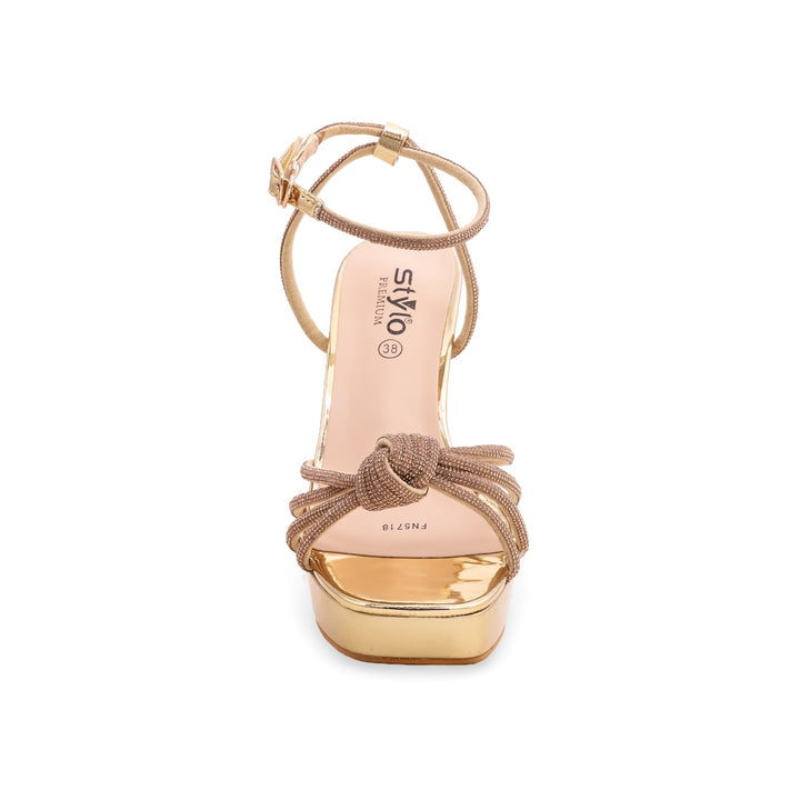 Golden Fancy Bridal Sandal FN5718