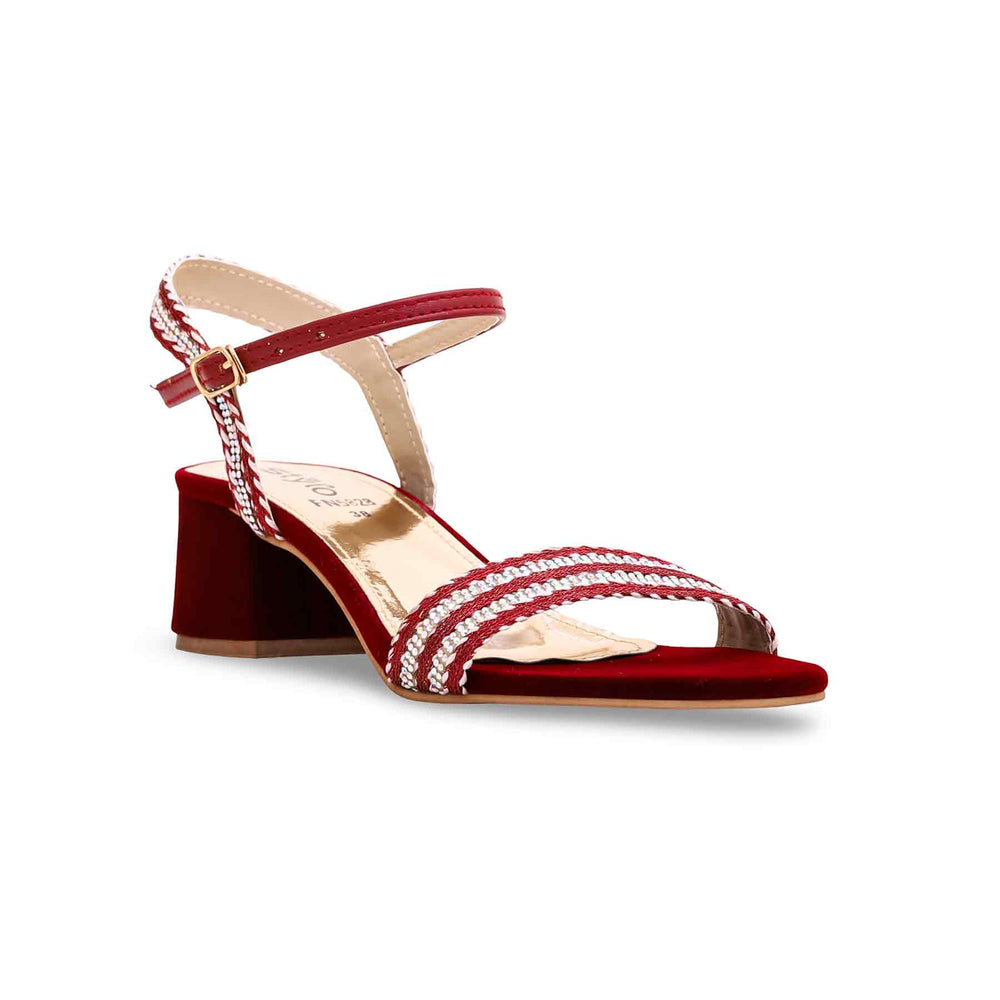 Maroon Fancy Sandal FN5828