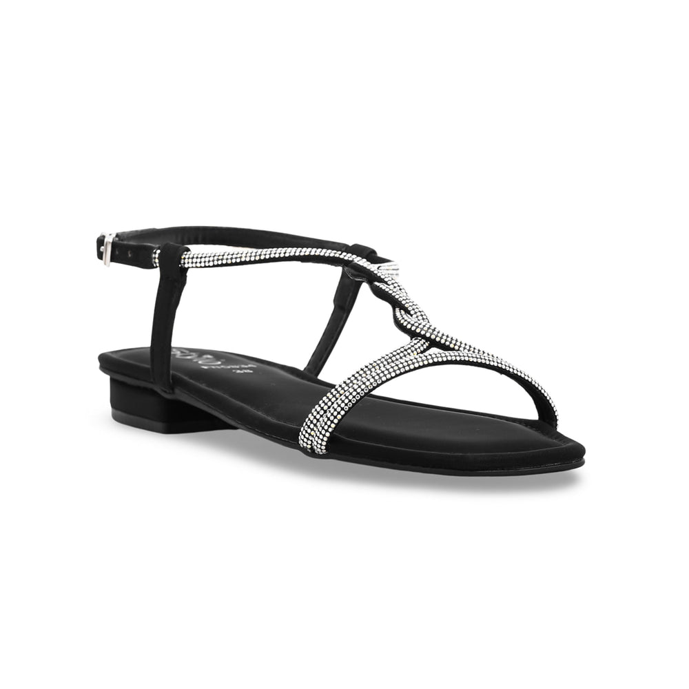 Black Fancy Sandal FN5834