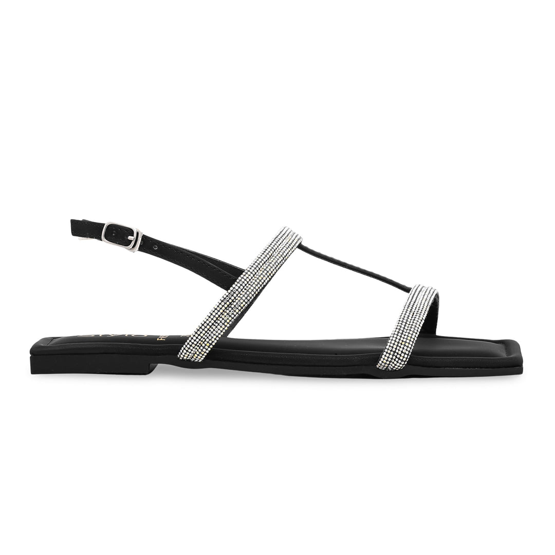 Black Fancy Sandal FN5838