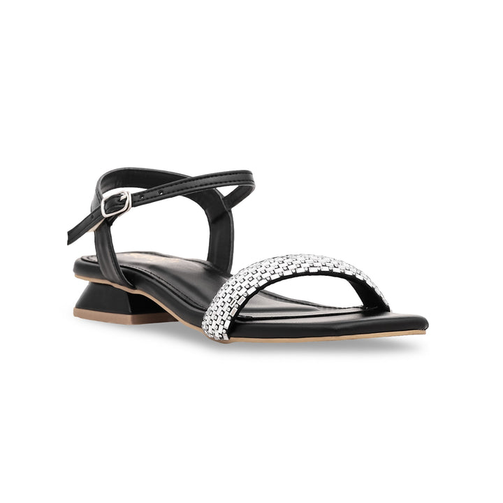 Black Fancy Sandal FN5858