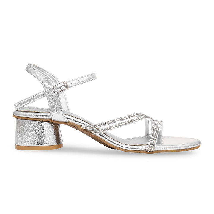 Silver Fancy Sandal FN5869