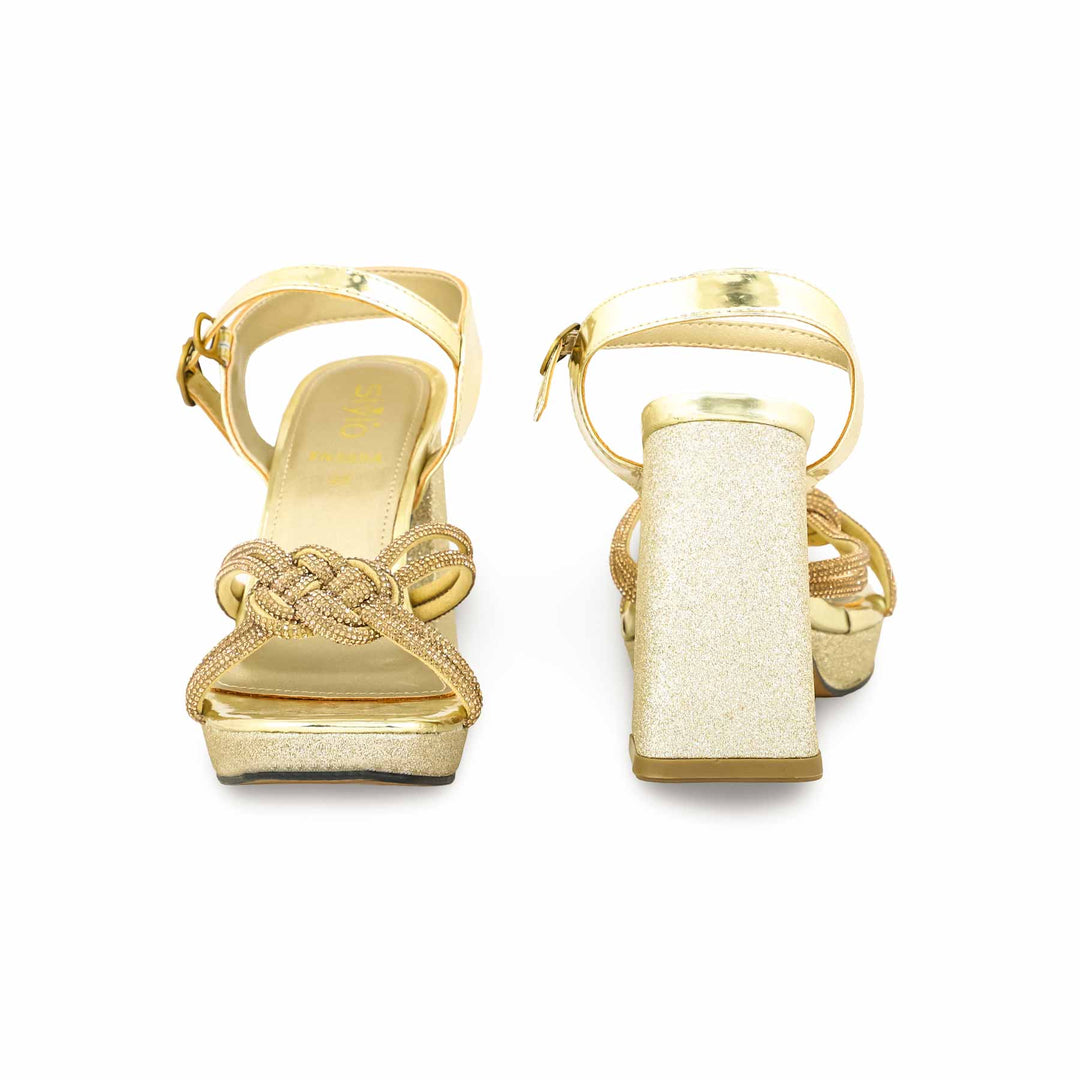Golden Fancy Bridal Sandal FN5884