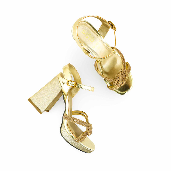 Golden Fancy Bridal Sandal FN5884