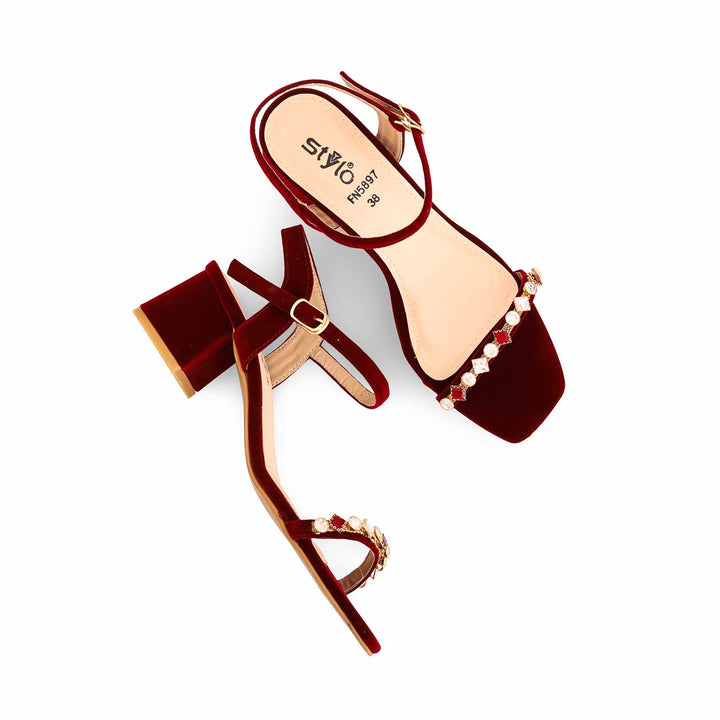 Maroon Fancy Sandal FN5897