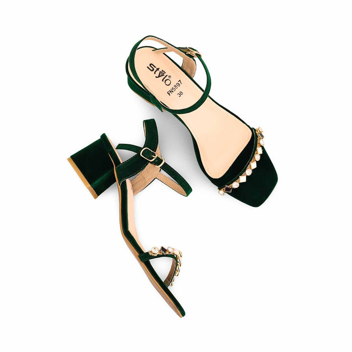 Green Fancy Sandal FN5897