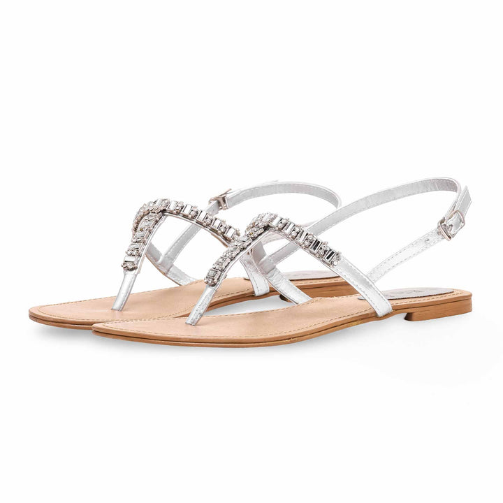 Silver Fancy Sandal FN5904