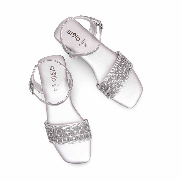 Silver Fancy Sandal FN5917