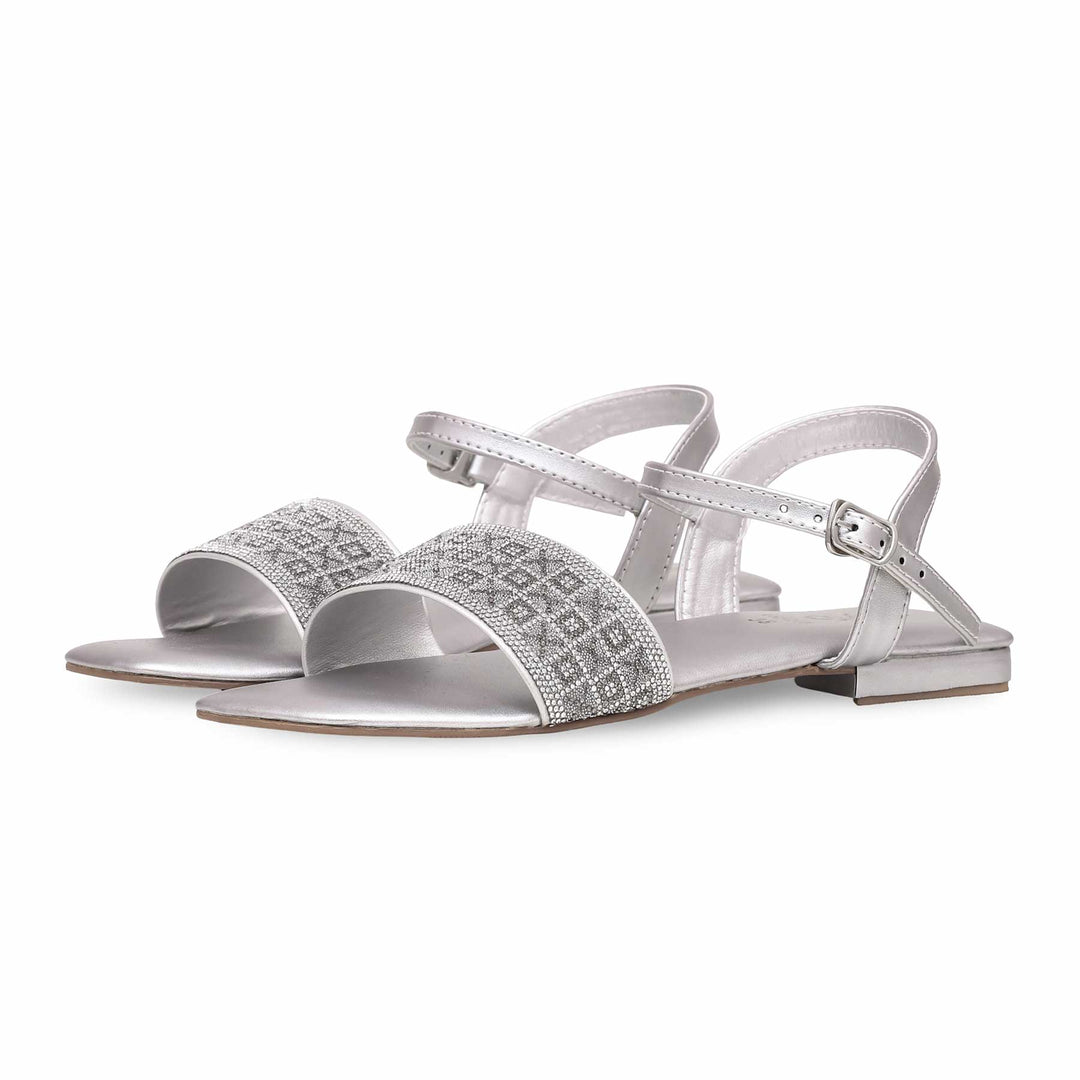 Silver Fancy Sandal FN5917