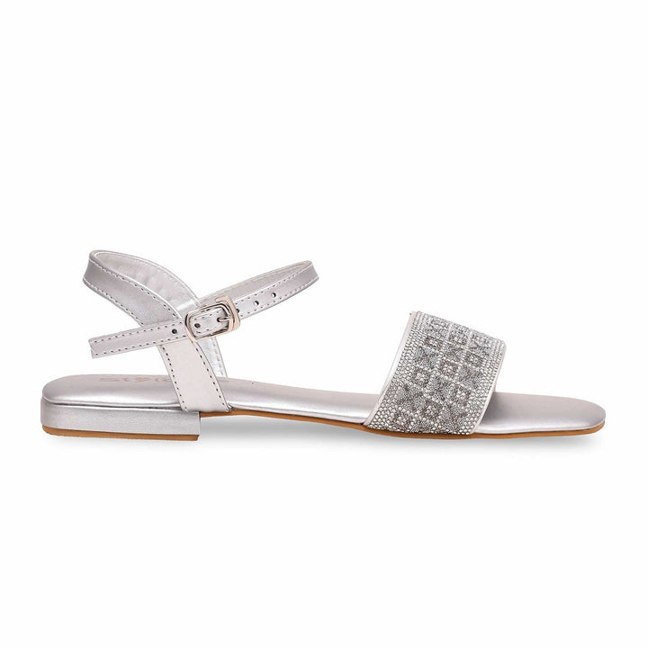 Silver Fancy Sandal FN5917