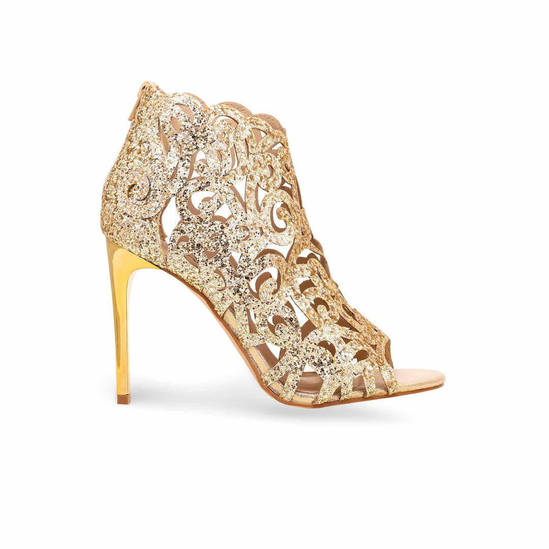 Golden Fancy Bridal Sandal For Women FN5944