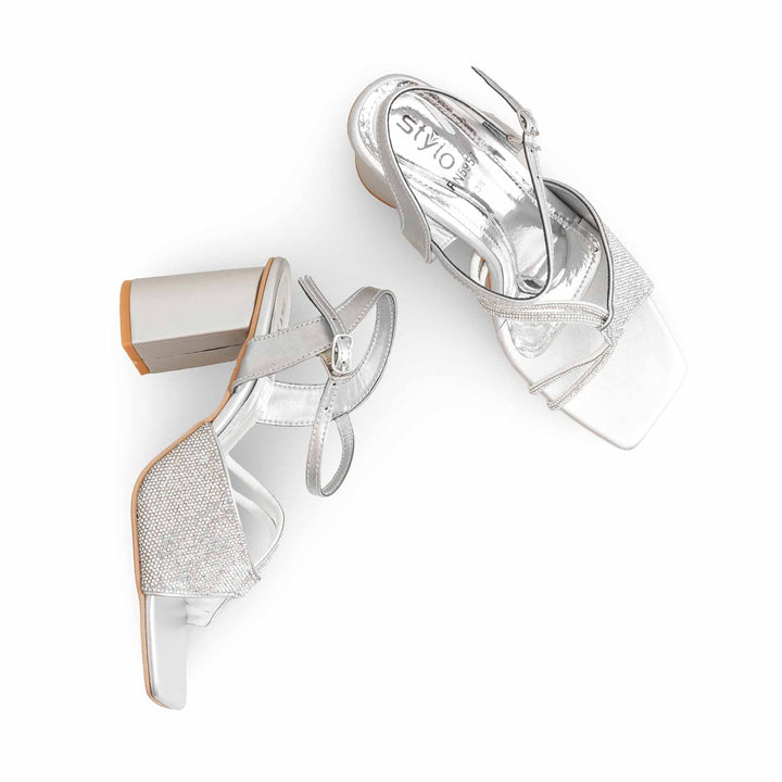 Silver Fancy Sandal FN5957