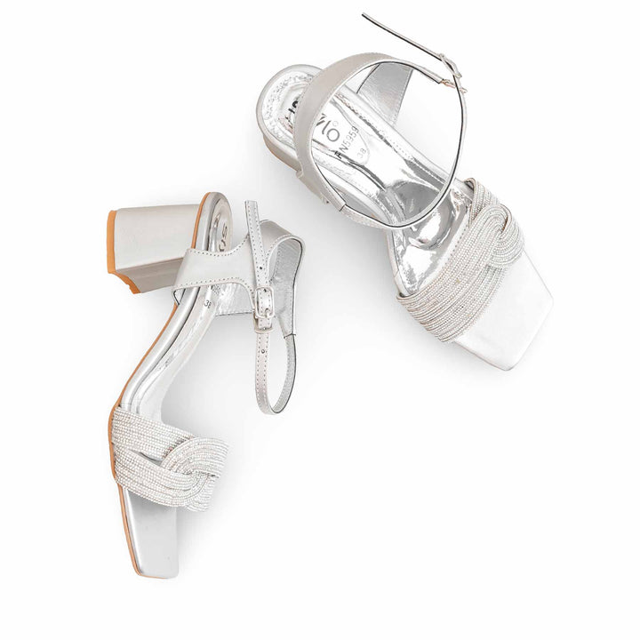 Silver Fancy Sandal FN5959