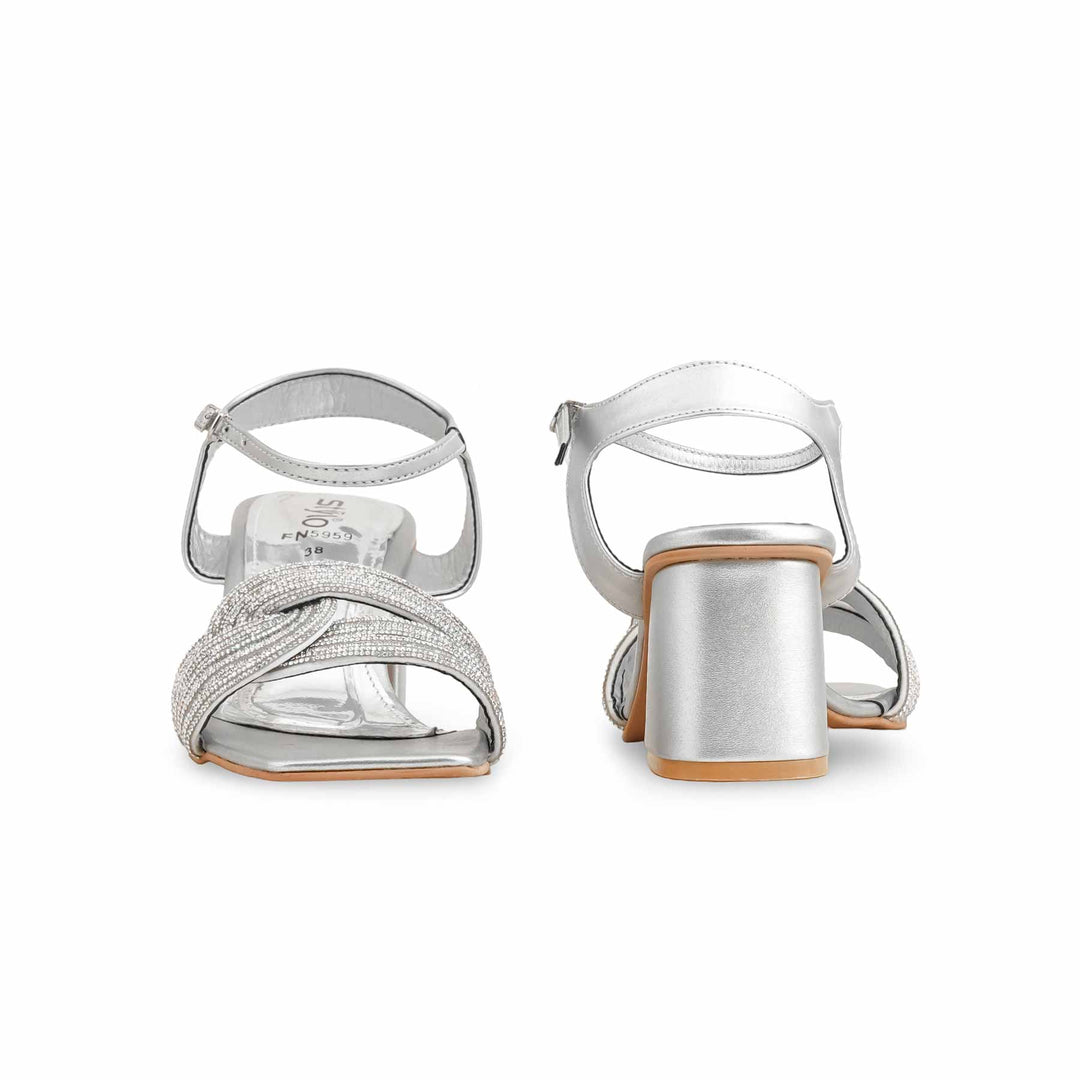 Silver Fancy Sandal FN5959