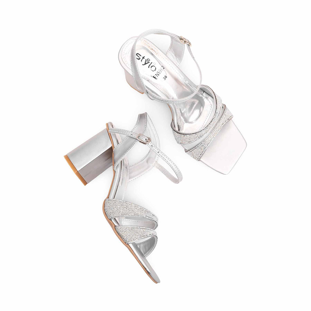 Silver Fancy Sandal FN5962