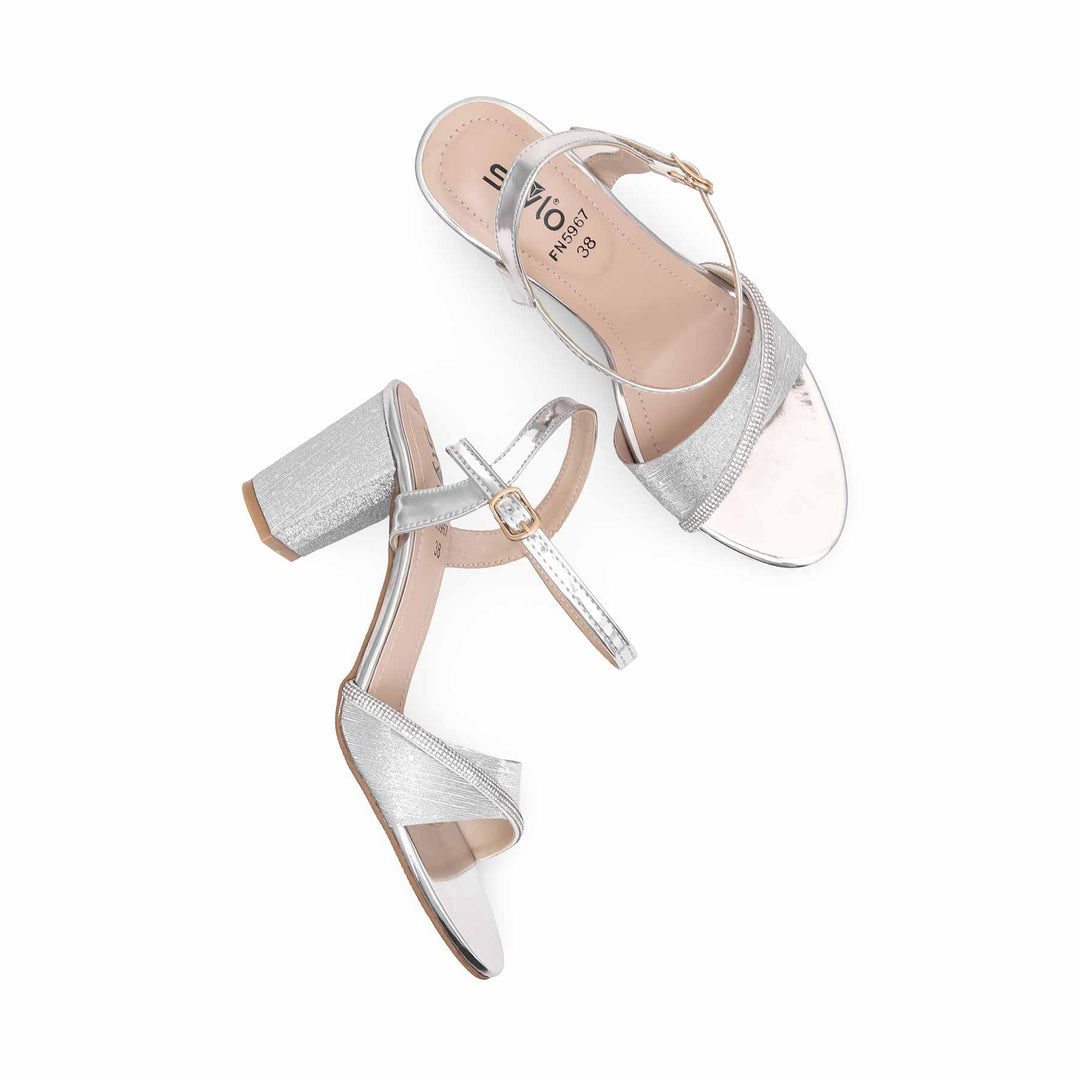 Silver Fancy Sandal FN5967