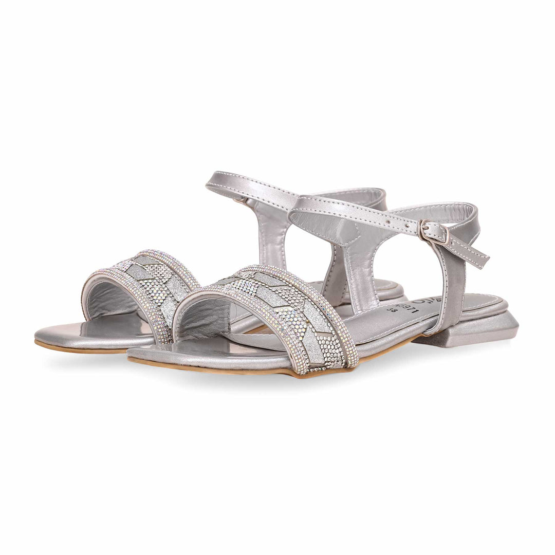 Silver Fancy Sandal FN5971