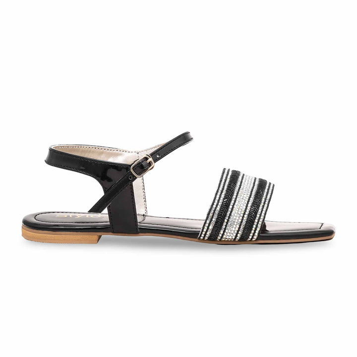 Black Fancy Sandal FN5977