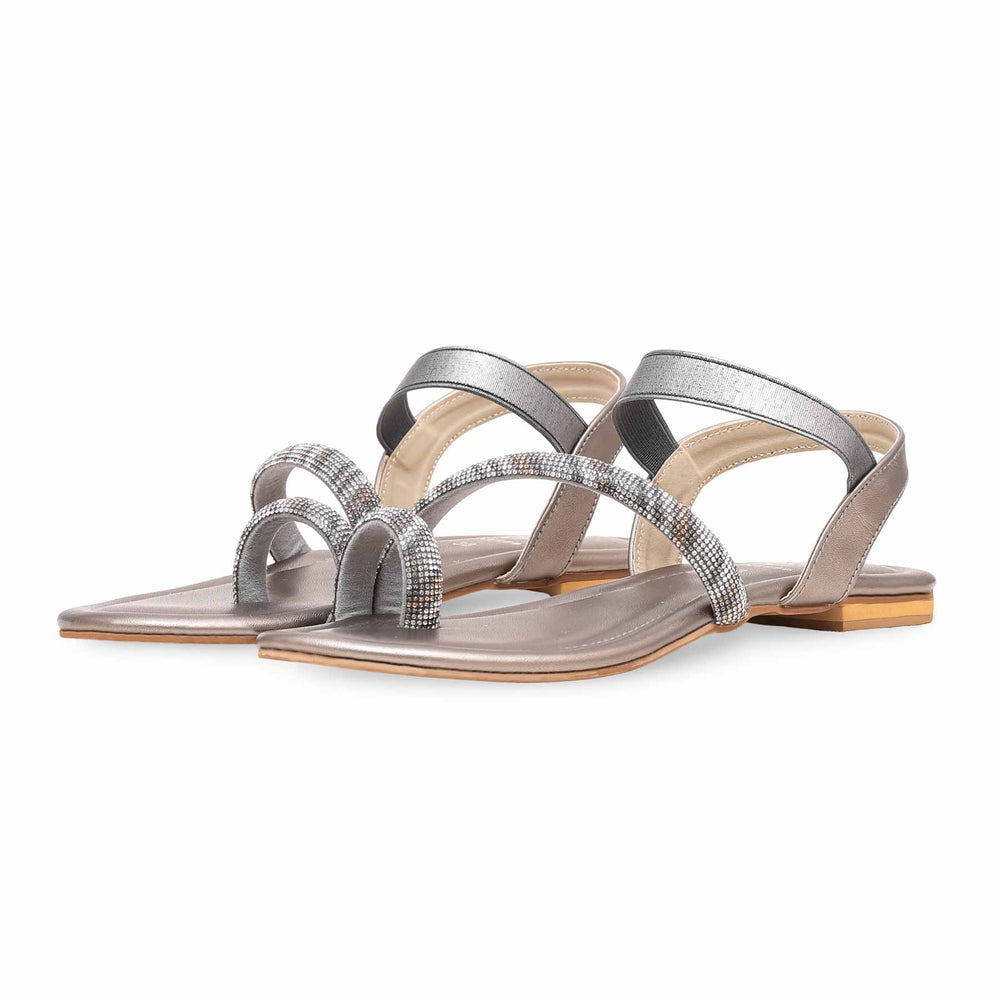 Grey Fancy Sandal FN6000