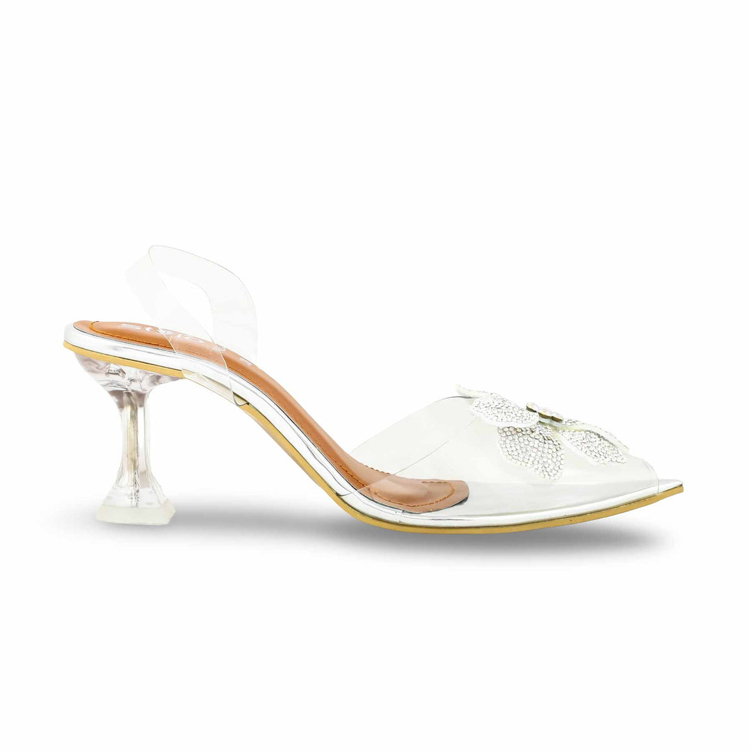 Silver Fancy Sandal FN6004