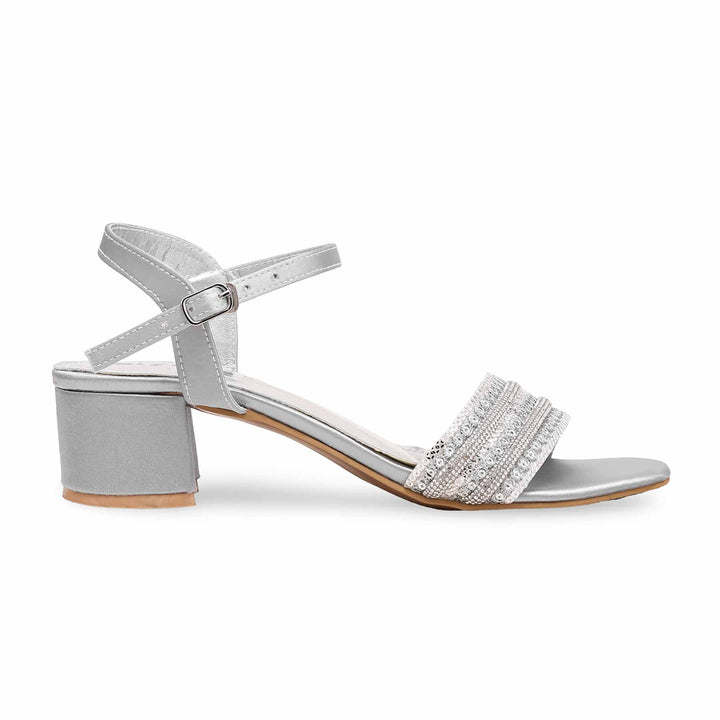 Silver Fancy Sandal FN6013