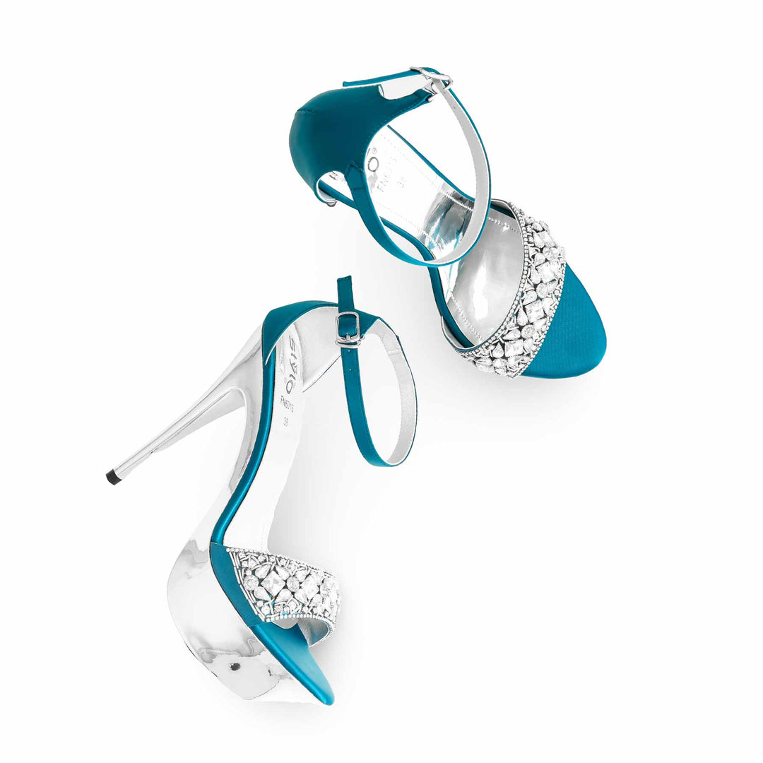 Seagreen Fancy Women Bridal Sandal FN6016