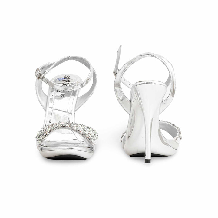 Silver Fancy Bridal Sandal FN6019