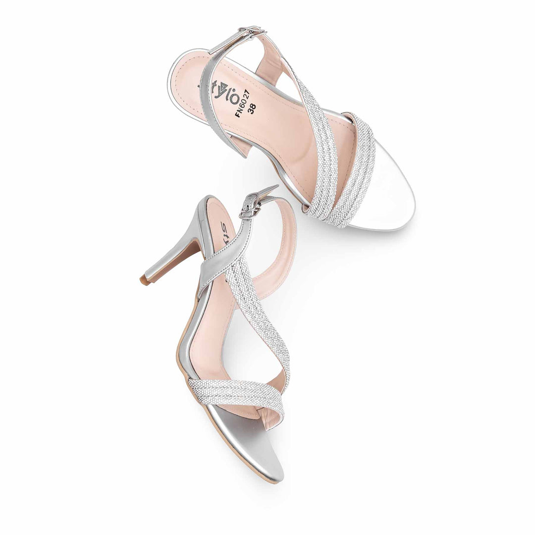 Silver Fancy Sandal FN6027